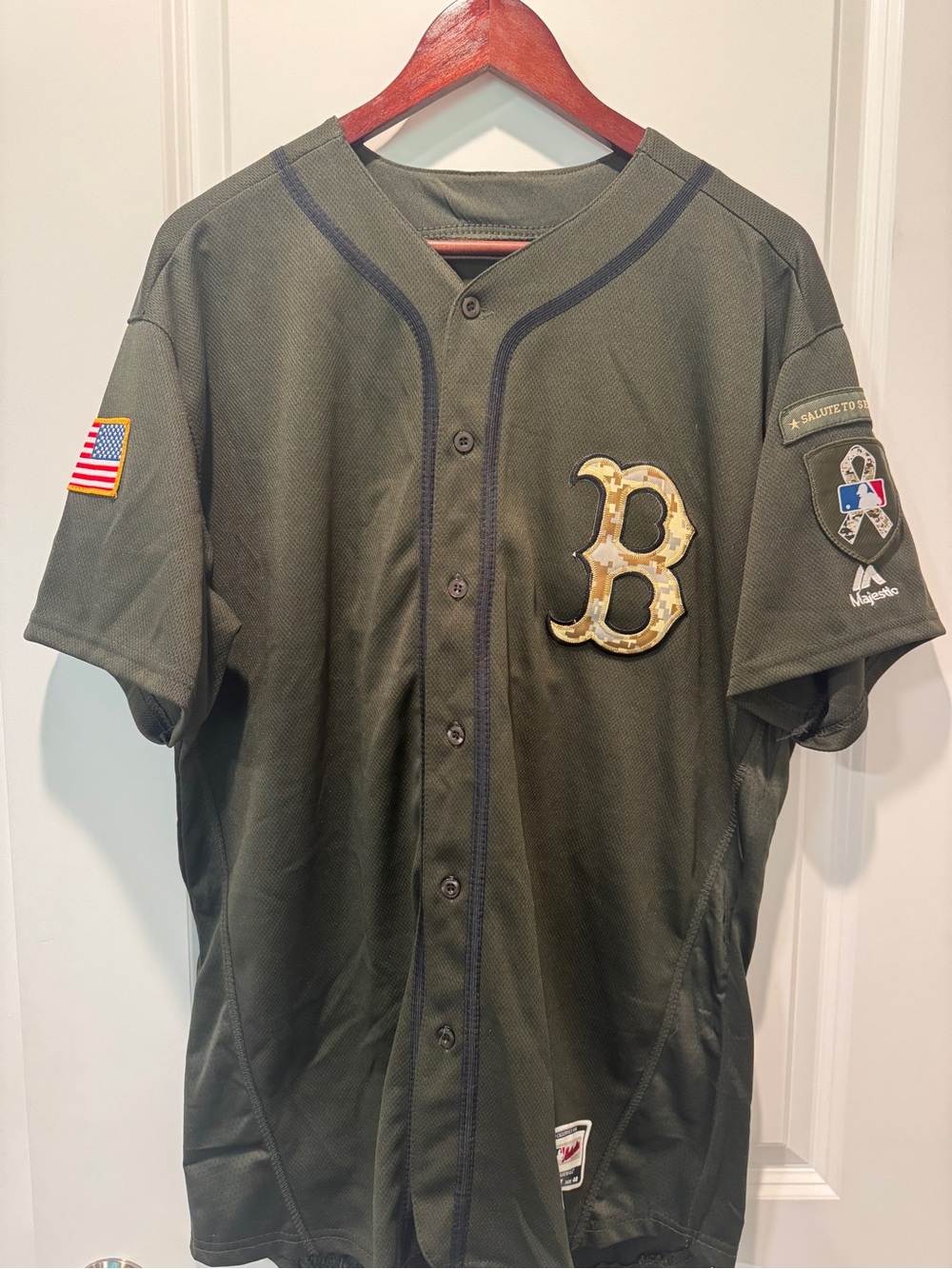 Boston Red Sox David Ortiz #34 salute to service jersey